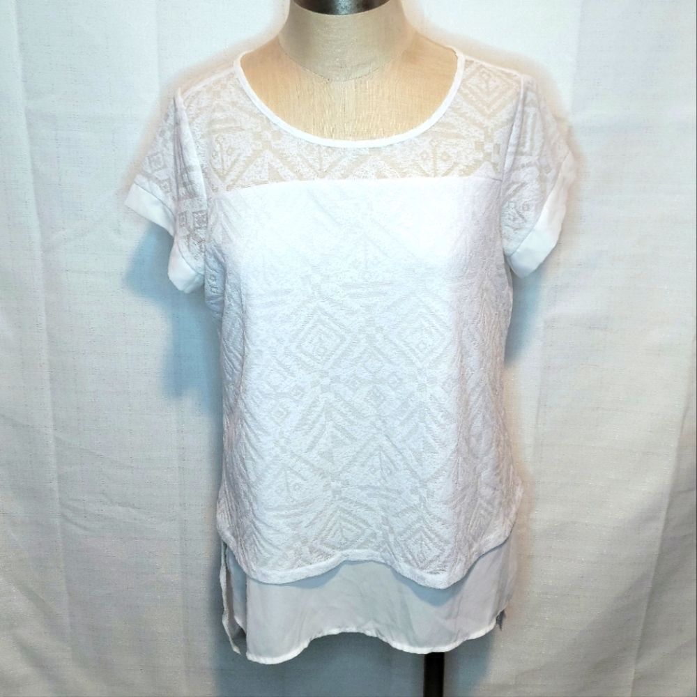 The Limited White Layered Top Size Small